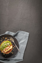 Healthy breakfast table