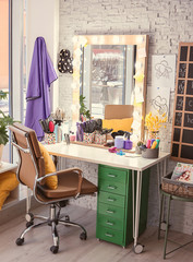 Hairdresser's workplace in salon