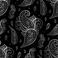 Fototapeta premium Paisley background. Hand Drawn ornament. Vector illustration