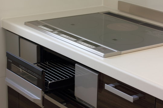 キッチン　コンロ　グリル