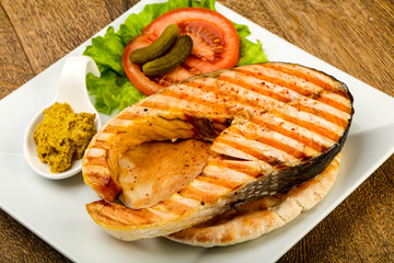 Grilled salmon