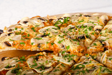 Mushroom pizza