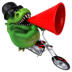 Fun trex - 3D Illustration © Julien Tromeur