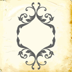 Vector baroque of vintage elements for design. 