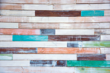 Beautiful vintage background with old painted boards