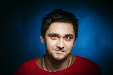 emotional young man photo in studio