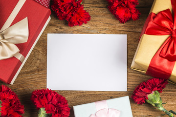 Carnations, happy mother's day, greeting cards