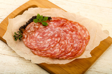 Sliced salami