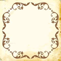 Vector baroque of vintage elements for design. 