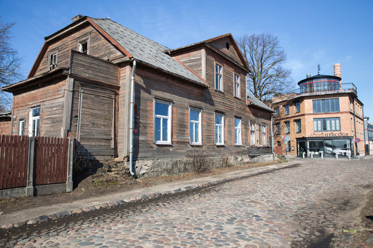 Latvia, city Riga, old town center. Travel photo.