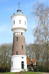 The historic water tower in Coevorden, Province Drenthe, the Netherlands