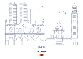 Colombo City Skyline, Sri Lanka