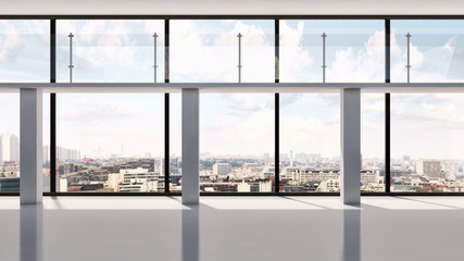 Fototapeta na wymiar Modern bright interiors apartment 3D rendering illustration
