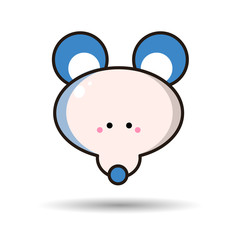 Vector image of a mouse design on a white background. Vector, illustration eps10