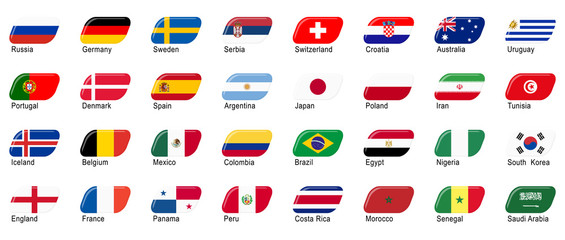 Russian soccer game national teams