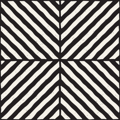 Simple ink geometric pattern. Monochrome black and white strokes background. Hand drawn ink texture for your design