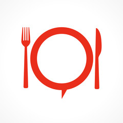 assiette,couteau et fourchette