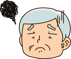 Veteran officer Face,angry