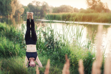 Girl doing yoga