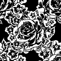 seamless monochrome pattern