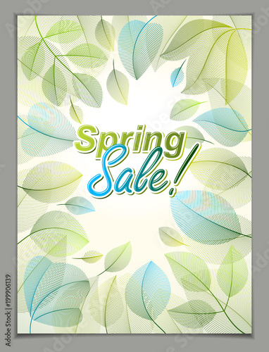 spring flyer design