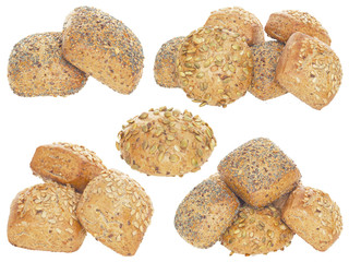 Verschiedene mehrere Brötchen
