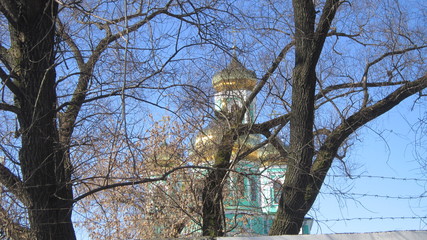 PERM,HOLY TRINITY CATHEDRAL ON BRIGHT WEEK