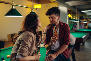 She loves to be in his company