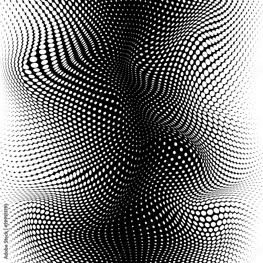 Wall mural abstract halftone texture. gradient mesh halftone effect. vector illustration
