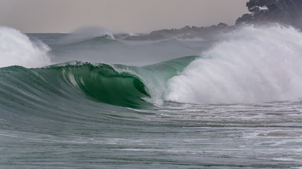 Beautiful waves on the Spanish mediterranean ocean