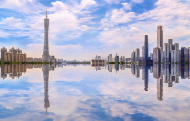 Naklejka premium Skyline of urban architectural landscape in Guangzhou
