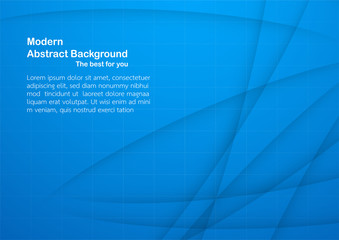 Blue abstract background with copy space for text. Modern template design for cover, web banner, screen and magazine.