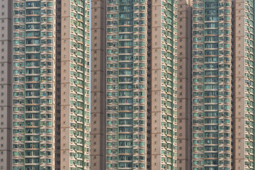 High rise residential building in Hong Kong city