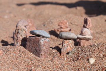 Stones in the sand