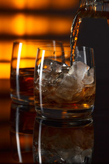 whiskey and ice