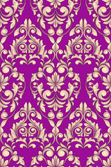 Fototapeta premium Retro decorative seamless pattern
