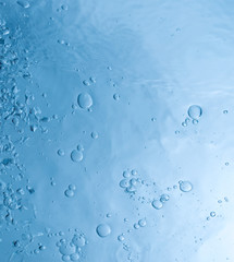 Bubbles in the water macro