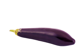 eggplant on white isolated background