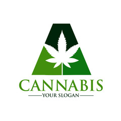 Fototapeta na wymiar cannabis health logo