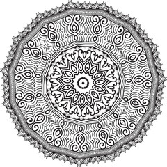 floral round lace mandala