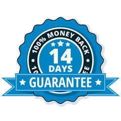 Obraz premium 14 Days Money Back illustration