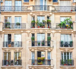 Fototapeten Fassade des Pariser Gebäudes © adisa