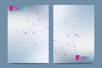 Vector design template in trendy vibrant gradient colors with abstract fluid shapes, paint splashes, ink drops. Futuristic posters, banners, brochure, flyer and cover designs. Abstract fluid 3d shapes