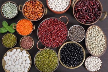 Beans, peas and lentils.