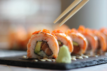 Sushi and Chopstick