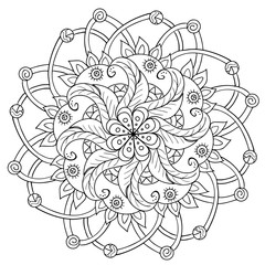decorative floral mandala