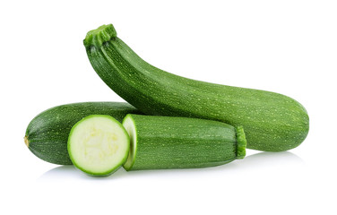 zucchini isolated on white background