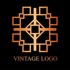 Vintage ornamental logo