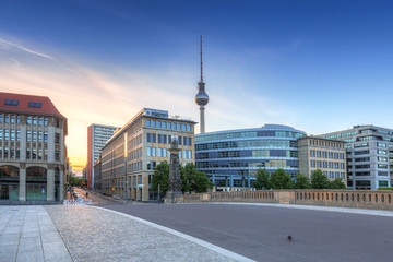 Architecture of Berlin at Spree River, Germany