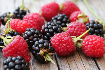 juicy summer berries